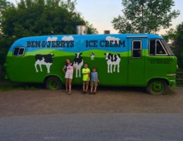 Ben and Jerry's Ice Cream. What to do with kids in Waterbury Vermont