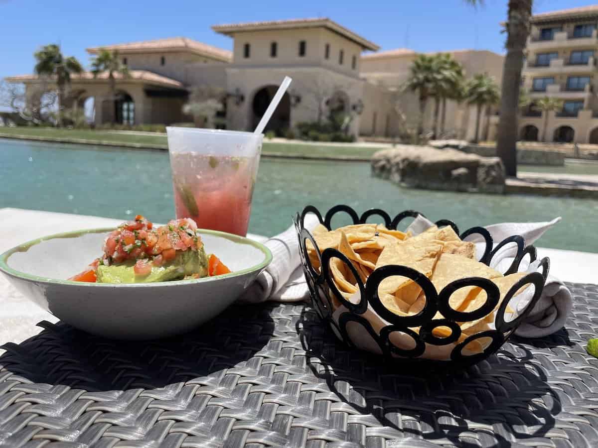 Guacamole and chips at Grand Solmar 