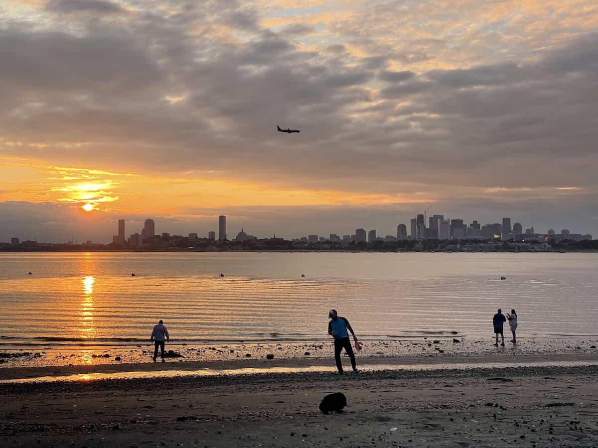 Sunset from the Boston Harbor Islands