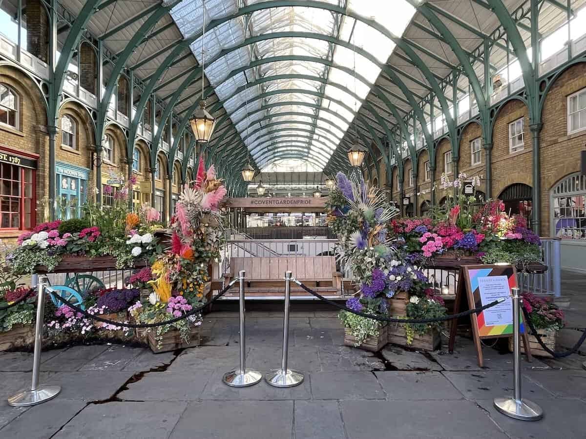 Covent Garden Market flower cart