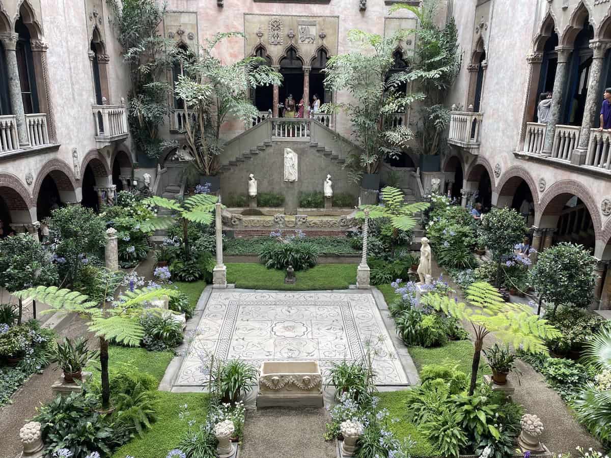 atrium in the Isabella Stewart Gardner Museum