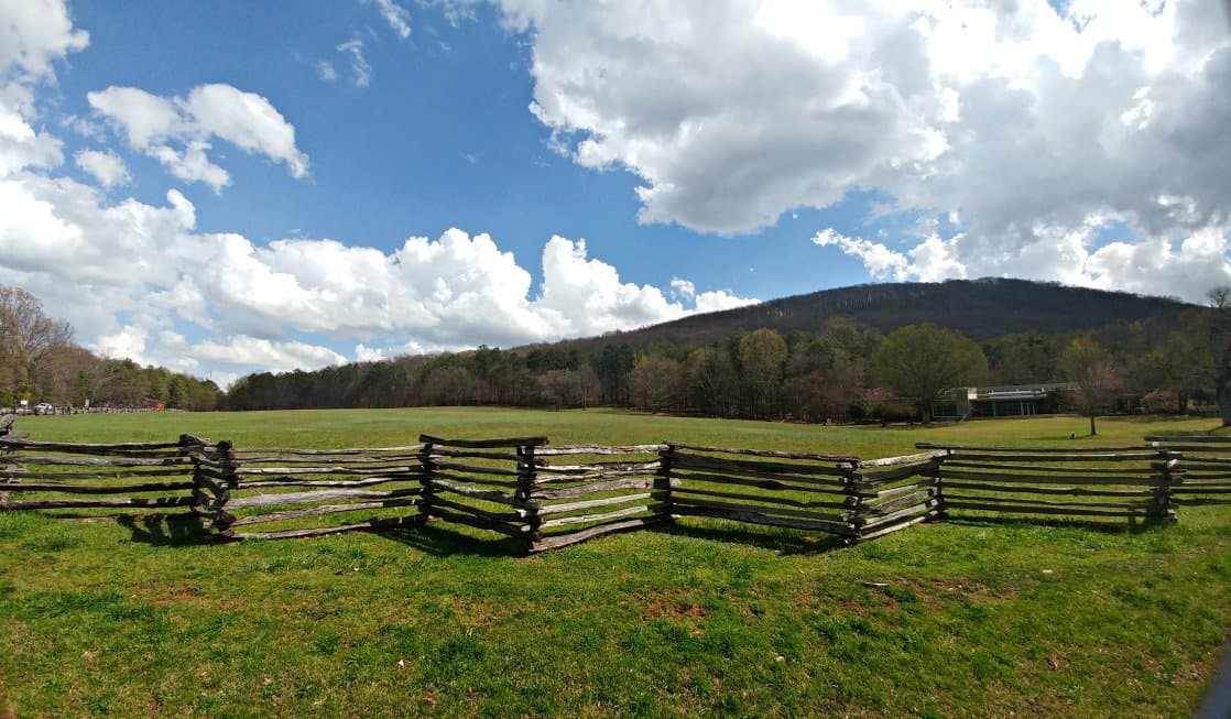 Fence at Kennesaw Mountain National Battlefield.