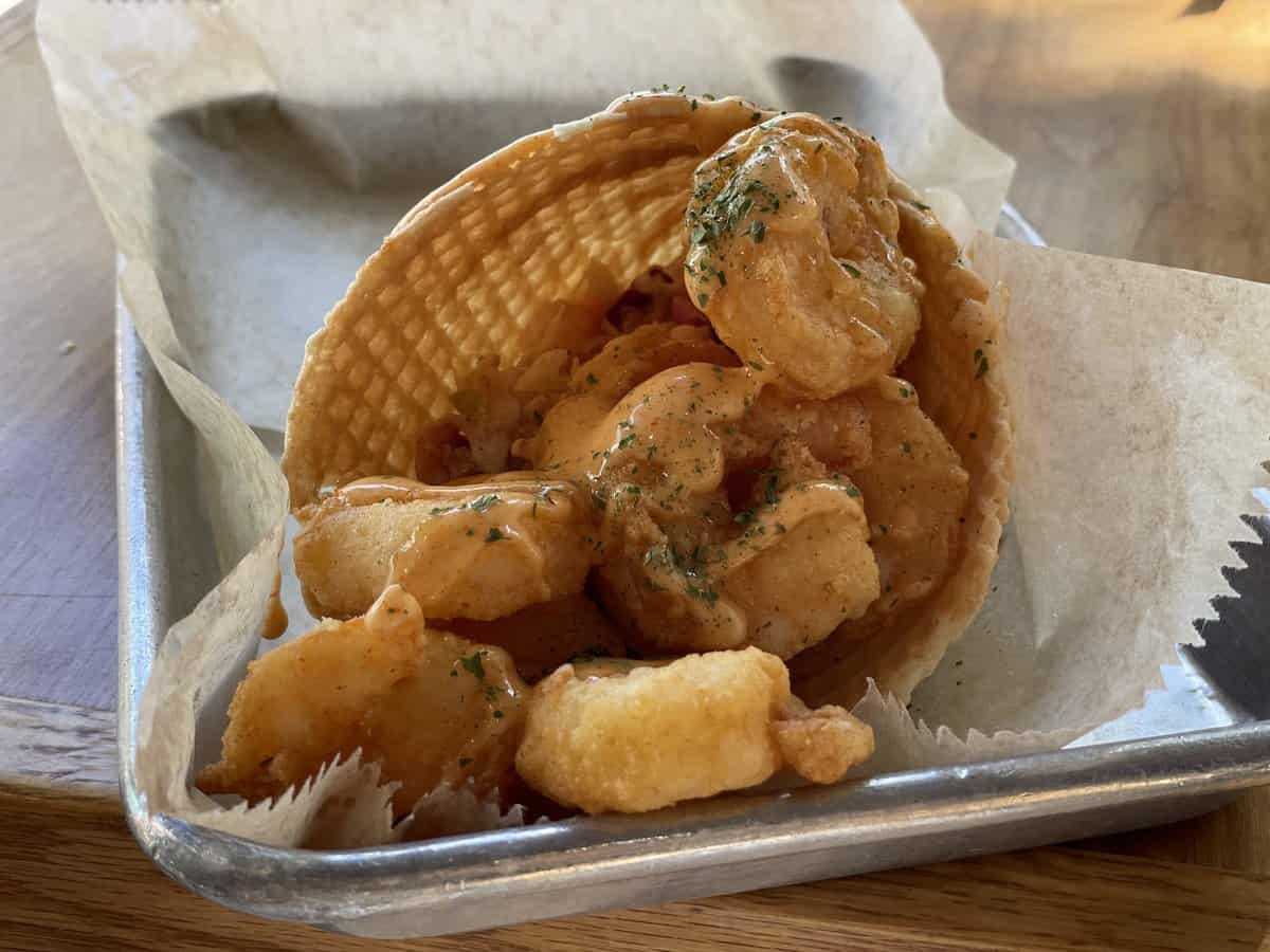 Savannah Seafood Shack Shrimp cone