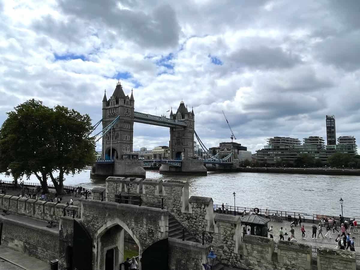 Tower Bridge over the Thames River