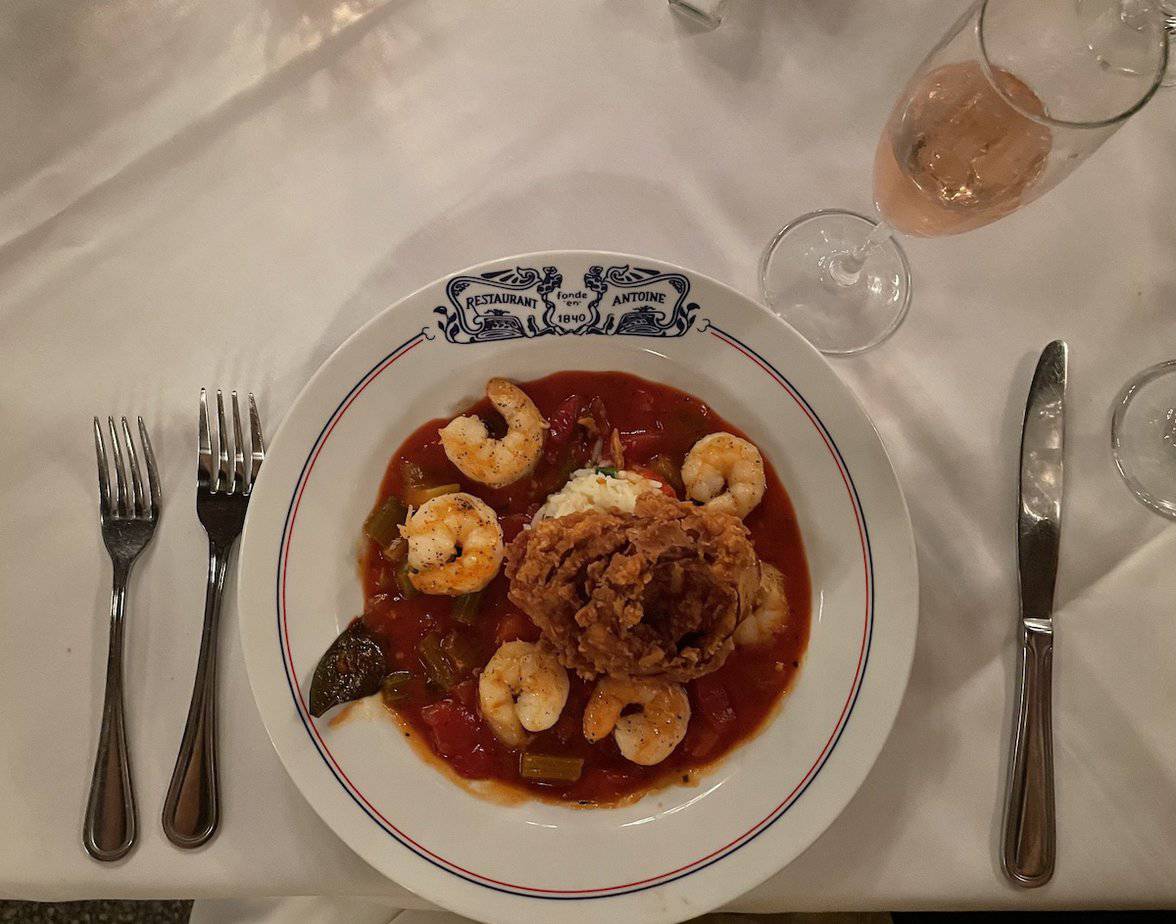 Shrimp Creole at Antoine's New Orleans